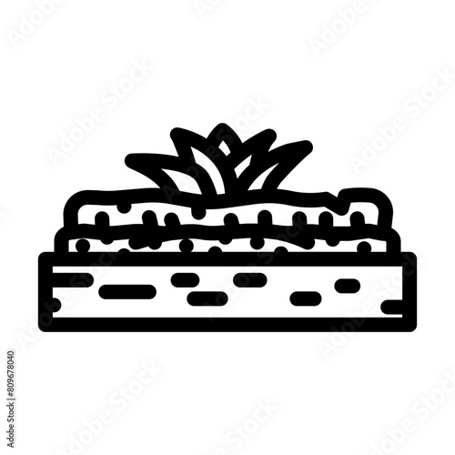 herbs urban gardening line icon vector. herbs urban gardening sign. isolated contour symbol black illustration