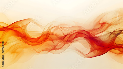 abstract red wave background on white background