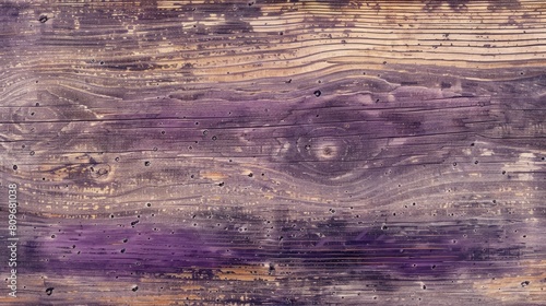 Sample of Grungy Vignette Texture in Bleached and Purple Stained Oak Wood