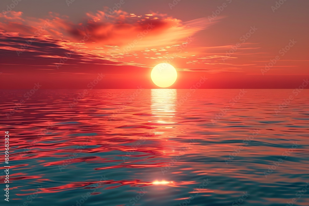 A close up of a sunset over a body of water A close up of a sunset over a body of water