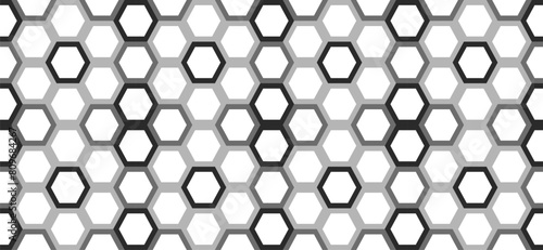 Fototapeta Naklejka Na Ścianę i Meble -  Seamless honeycomb grid pattern. Vector illustration.