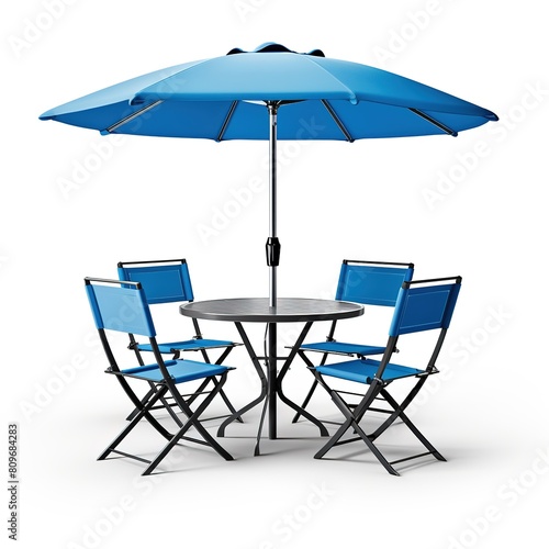 Outdoor dining set blue