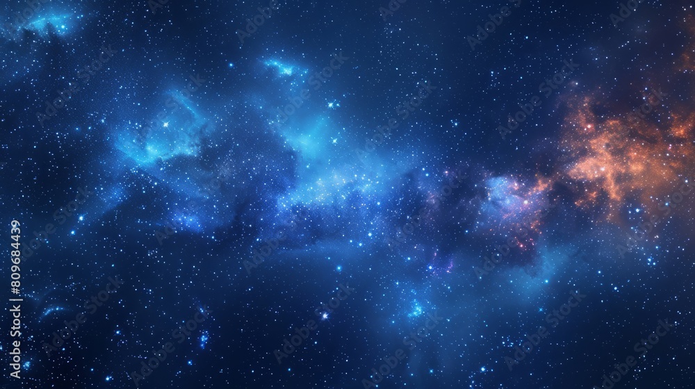 A view of night sky with stars. Space background. A view of night sky with stars. Space background.