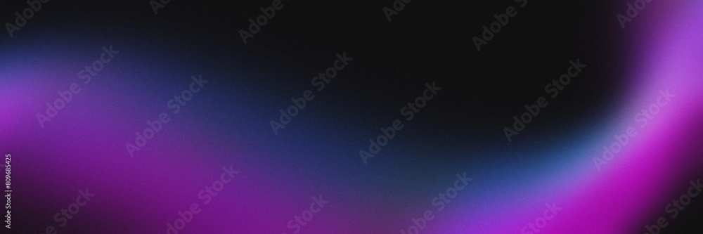Dark blue purple glowing grainy gradient background black noise texture poster header banner design.Modern horizontal design for mobile app. Dark blue purple glowing grainy gradient background black noise texture poster header banner design.Modern horizontal design for mobile app.