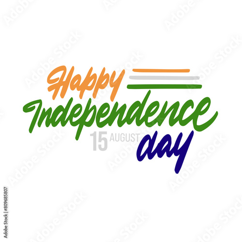 Indian Independence Day Vector Illustration Hand Drawn creative. Independence day India.