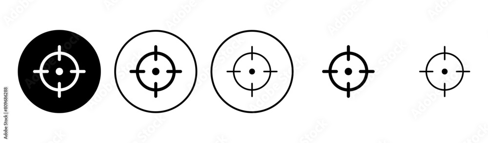 Target icon set. goal icon vector. target marketing icon vector Target icon set. goal icon vector. target marketing icon vector