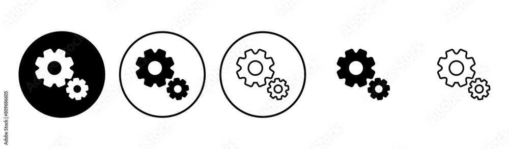 setting Icon set. Cog settings Icon Symbol setting Icon set. Cog settings Icon Symbol