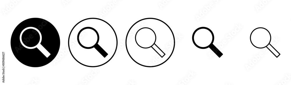 Search icon set. search magnifying glass icon Search icon set. search magnifying glass icon