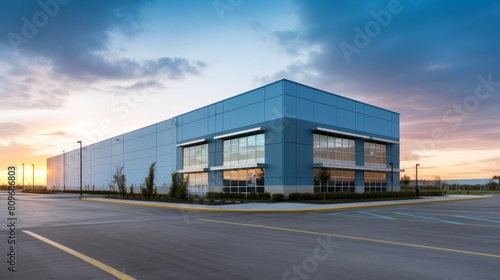 Wallpaper Mural modern exterior of an industrial building. commercial facility, modern R and D building Torontodigital.ca