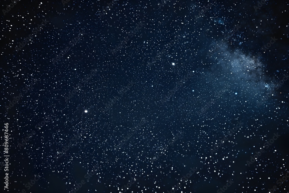 Obraz premium Close-up of a starry sky with a few clouds