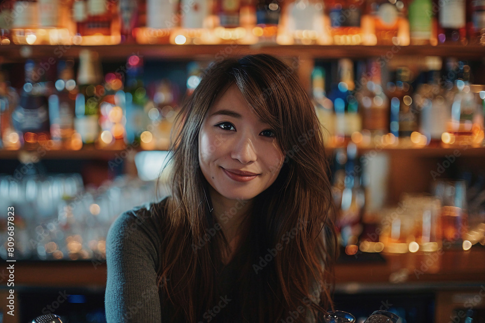 High skilled barman barista person making shaking cocktails coffee drinks in bar Generative AI picture High skilled barman barista person making shaking cocktails coffee drinks in bar Generative AI picture