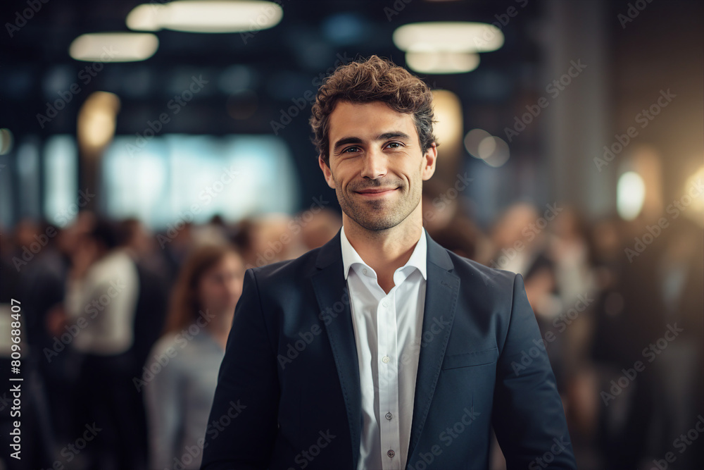 Generative AI composition image Exited motivational speaker on stage Diversity Success Leadership concept performance Generative AI composition image Exited motivational speaker on stage Diversity Success Leadership concept performance