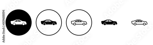 Car icon set. car vector icon. small sedan