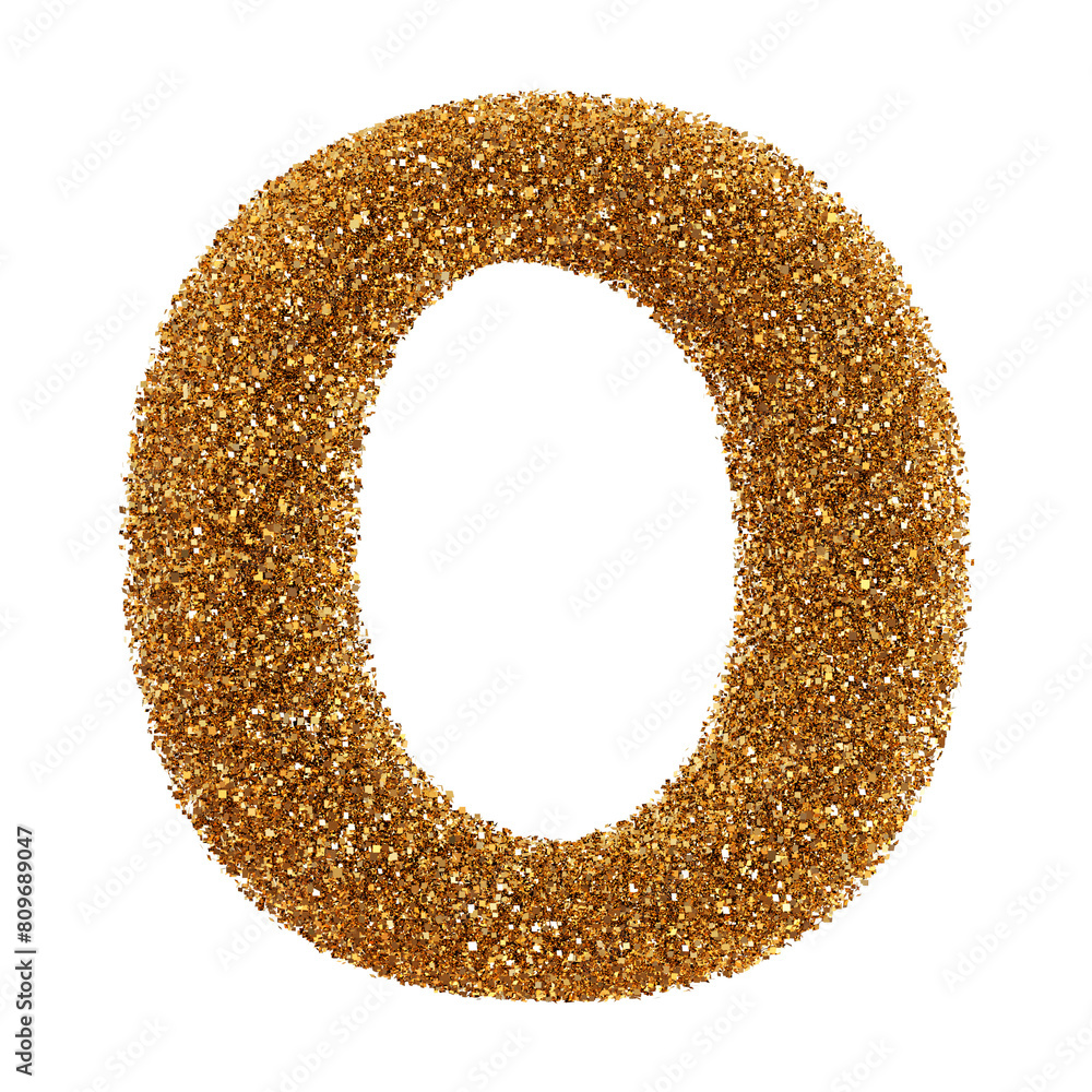 Golden Glitter 3d Font Uppercase . Gold Glitter Letter O Golden Glitter 3d Font Uppercase . Gold Glitter Letter O