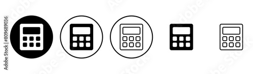 Calculator icon set. Accounting calculator icon. calculator vector