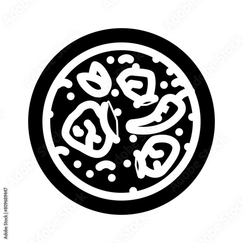 rogan josh indian cuisine glyph icon vector. rogan josh indian cuisine sign. isolated symbol illustration