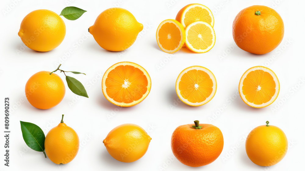 Orange Fruit isolated on white background Orange Fruit isolated on white background