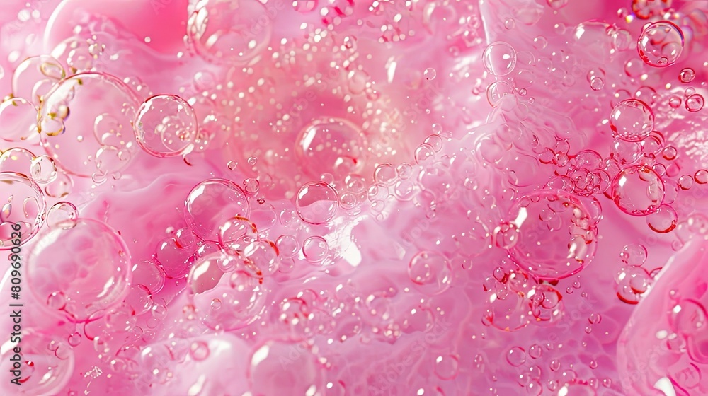 Rosy Ripples: A Mesmerizing Macro of Pink Petals and Water Droplets Rosy Ripples: A Mesmerizing Macro of Pink Petals and Water Droplets