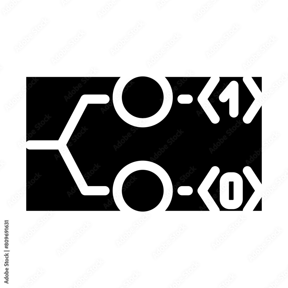 bit quantum technology glyph icon vector. bit quantum technology sign. isolated symbol illustration bit quantum technology glyph icon vector. bit quantum technology sign. isolated symbol illustration