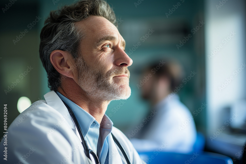 AI generative image of a successful person studying medical university