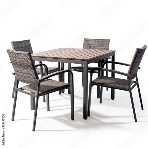 Outdoor dining set gray