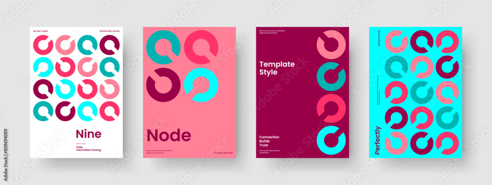Fototapeta premium Modern Banner Template. Isolated Poster Layout. Creative Flyer Design. Brochure. Business Presentation. Book Cover. Background. Report. Notebook. Pamphlet. Handbill. Journal. Portfolio