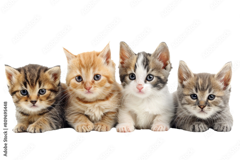 Cute Domestic Pets Isolated, White Background, Studio Portrait Animals Cute Domestic Pets Isolated, White Background, Studio Portrait Animals