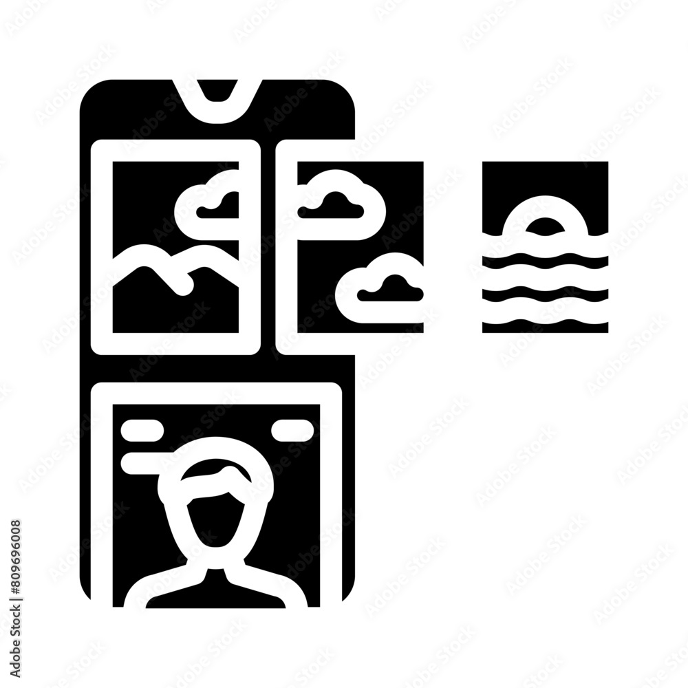 web stories seo glyph icon vector. web stories seo sign. isolated symbol illustration web stories seo glyph icon vector. web stories seo sign. isolated symbol illustration