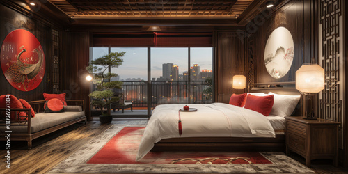Elevate Your Bedroom with Classic Chinese Style and Elegant Wooden Furniture