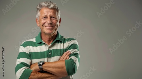 Portrait of a Smiling Senior Man photo