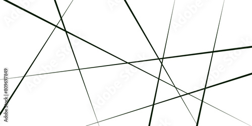 Horizontal template with chaotic lines. Simple vector illustration. 