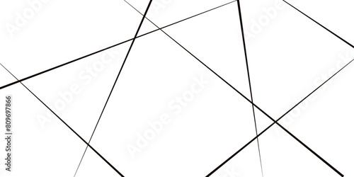 Horizontal template with chaotic lines. Simple vector illustration. Random chaotic lines like abstract geometric pattern or texture.