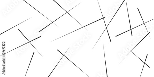 Horizontal template with chaotic lines. Simple vector illustration. Random chaotic lines like abstract geometric pattern or texture.