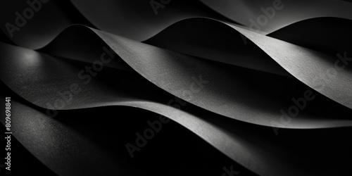 3d Abstract black luxury background. luxurious black line background. Dark black wave.Curved surface with light Digital black wave  textured graphics banner poster background	
