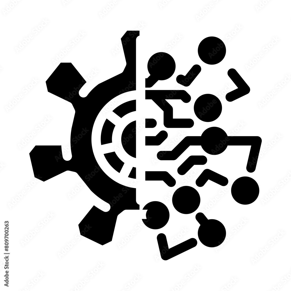 digital transformation tech glyph icon vector. digital transformation tech sign. isolated symbol illustration digital transformation tech glyph icon vector. digital transformation tech sign. isolated symbol illustration
