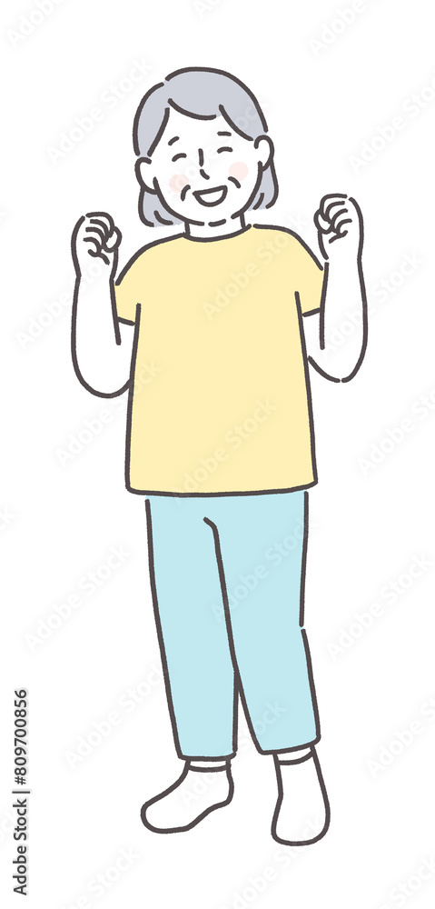 元気なシニア女性