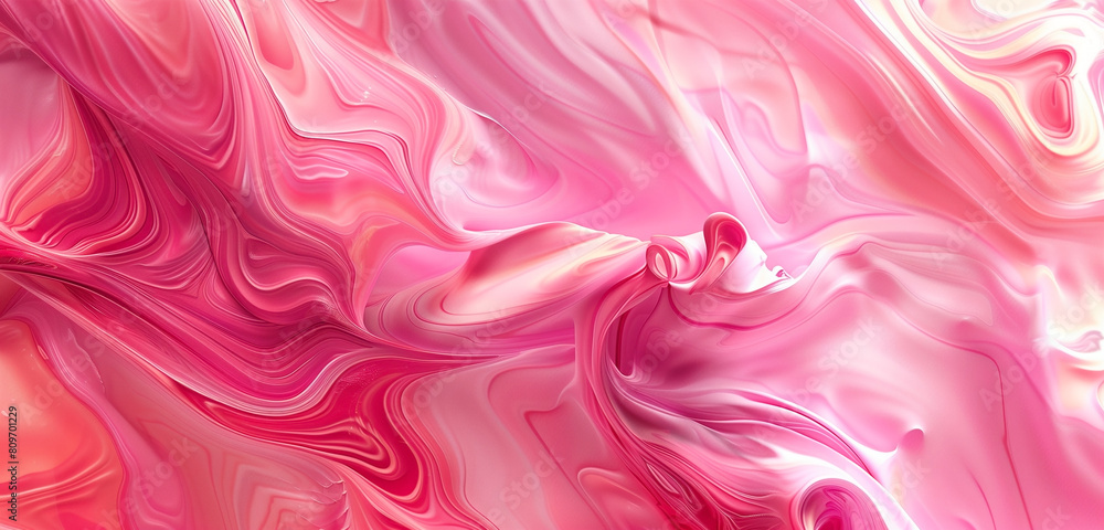Flow of pink and red liquid Flow of pink and red liquid