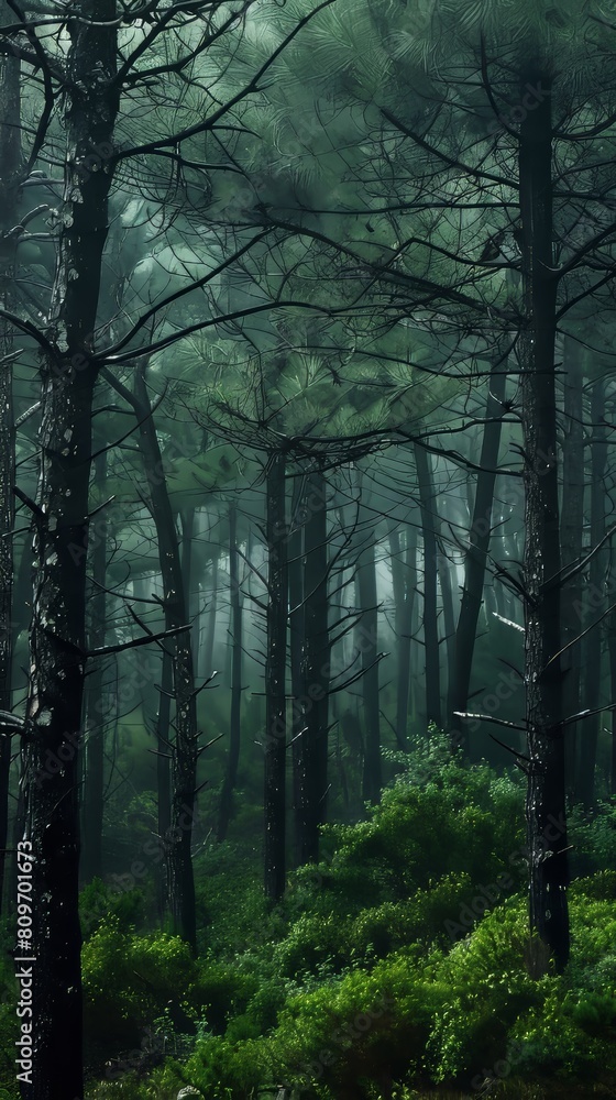 Fototapeta premium Lush pine forests perfumed with resin