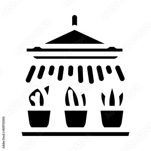 grow lights urban gardening glyph icon vector. grow lights urban gardening sign. isolated symbol illustration