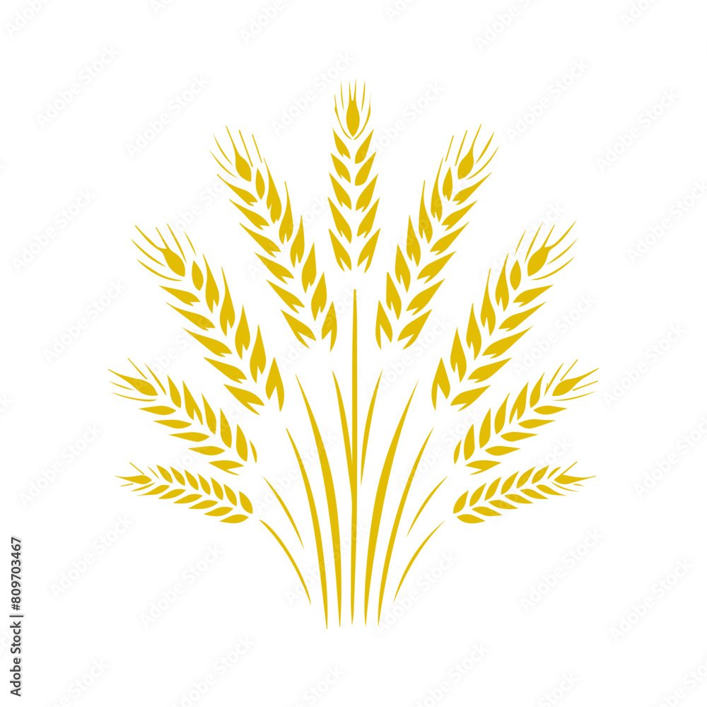 Wheat ear icon vector Wheat ear icon vector