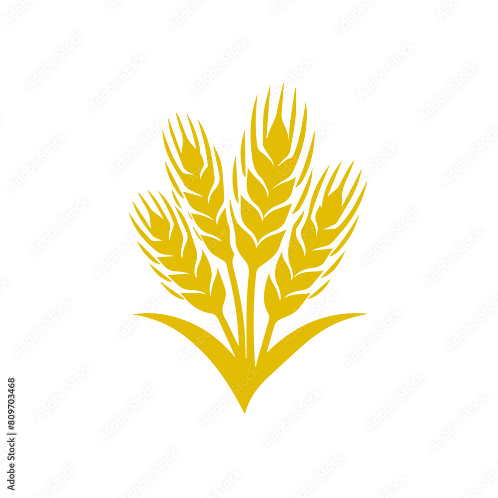 Wheat ear icon vector Wheat ear icon vector