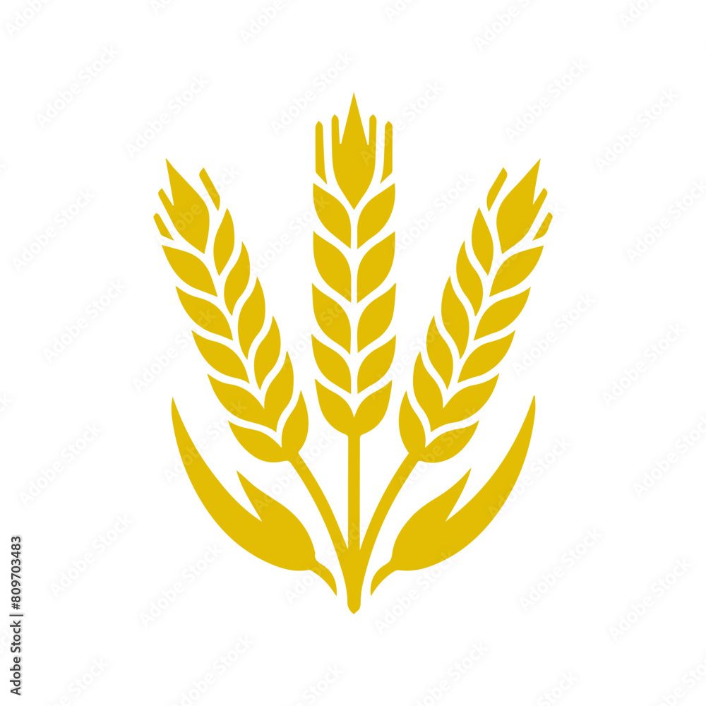 Wheat ear icon vector Wheat ear icon vector