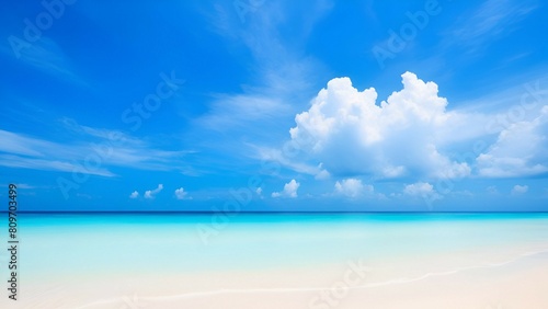 Beautiful beach and tropical sea at summer time. Holiday and vacation concept. © anamulhaqueanik