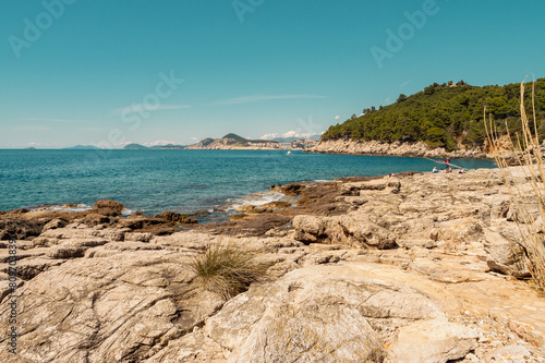 Plage de rochers sur Lokrum, Dubrovnik 1 © Maxime