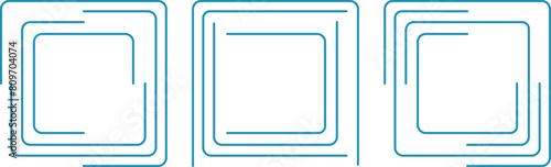 abstract button, touch button, buttons for touch monitors and panels, square buttons with rotation