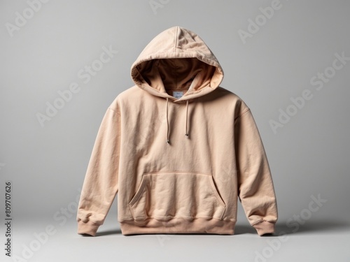 Blank hooded sweatshirt mockup isolated on background