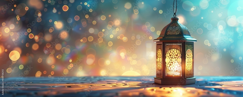 Celebration of islamic eid mubarak and eid al adha lantern in a light background. Celebration of islamic eid mubarak and eid al adha lantern in a light background.