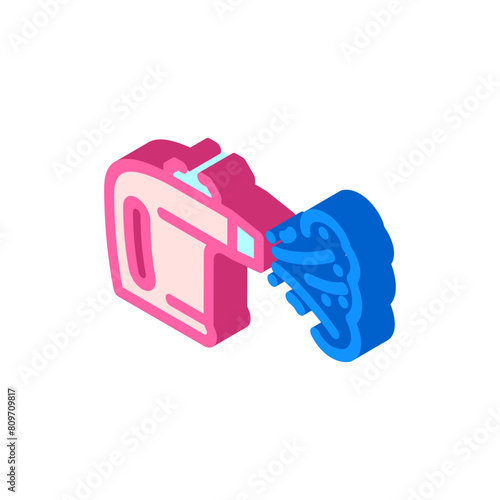 steam cleaning isometric icon vector. steam cleaning sign. isolated symbol illustration