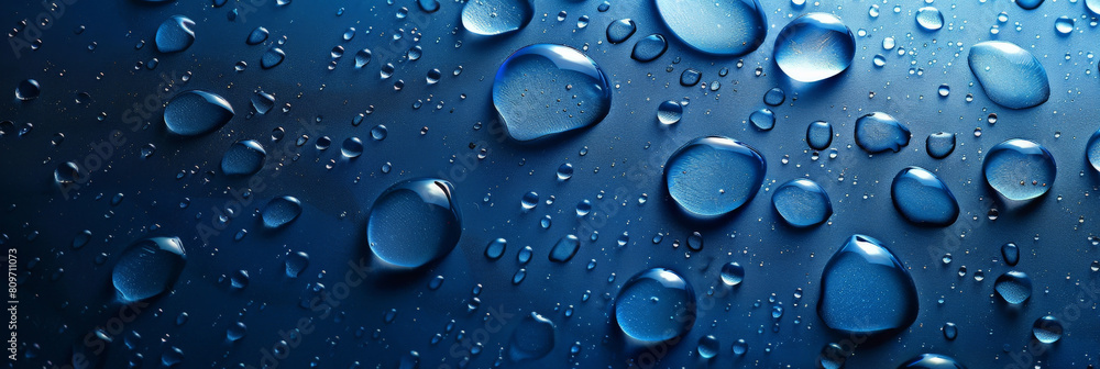 water droplets on a blue background, water texture surface, water drop texture on blue background water droplets on a blue background, water texture surface, water drop texture on blue background