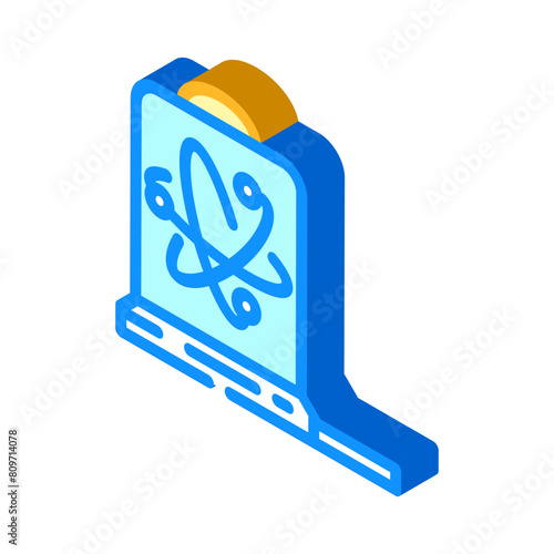 sensor quantum technology isometric icon vector. sensor quantum technology sign. isolated symbol illustration